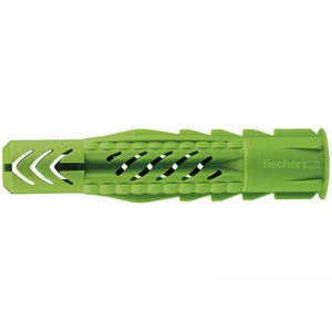 Fischer UX 8R nylondűbel peremmel Green